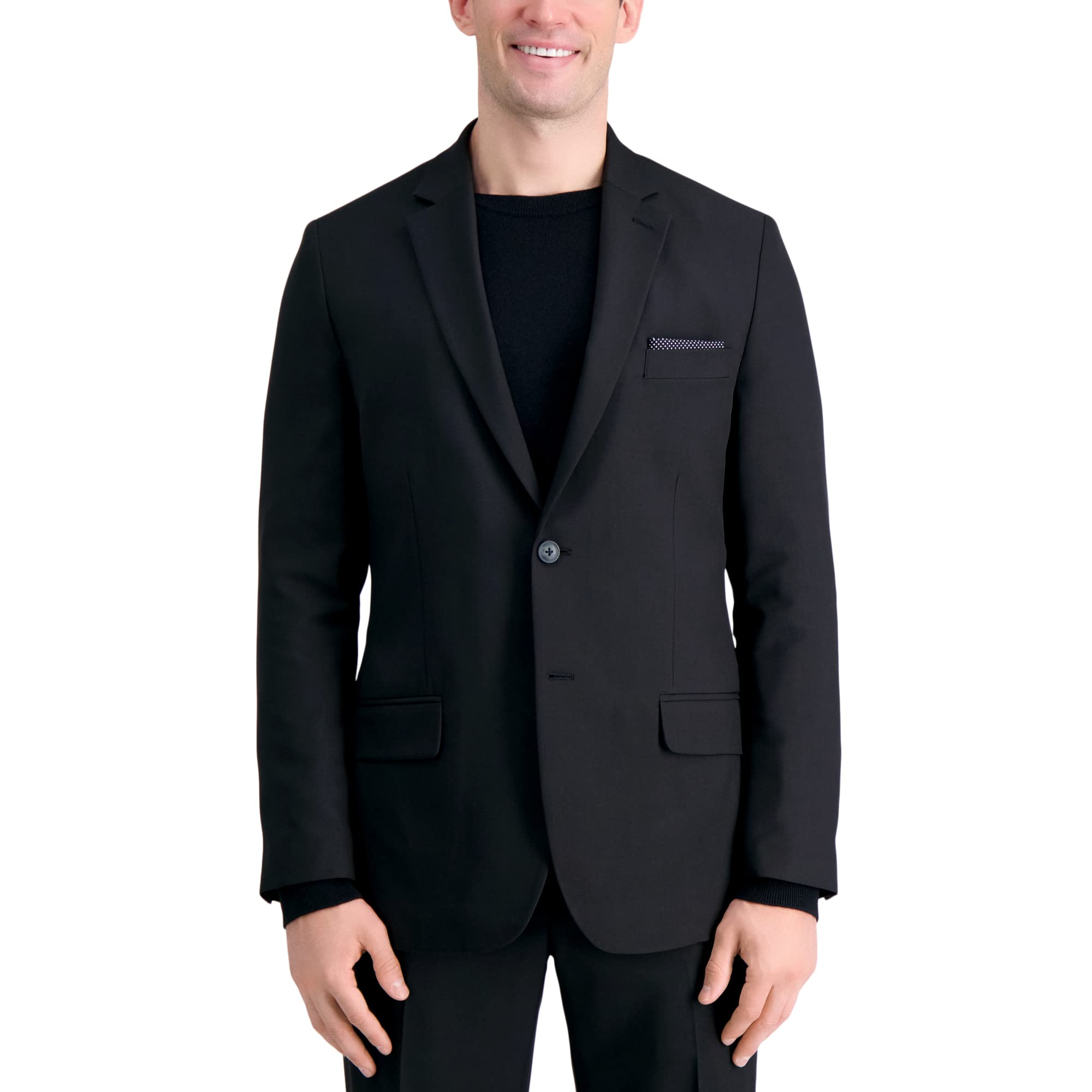 Haggar Men's Smart Wash with Repreve Tailored Fit Suit Separates - Dress Pants & Blazers for Business, Office & Formal Occasions