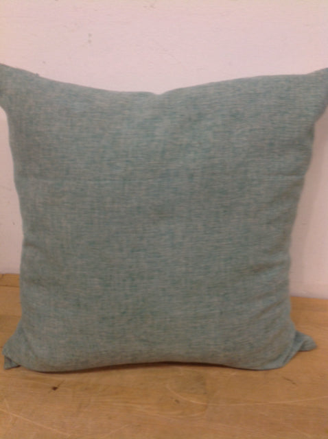 Premium 18-Inch Green & White Woven Pillow - Soft & Supportive for Sofa, Bed, or Outdoor Use