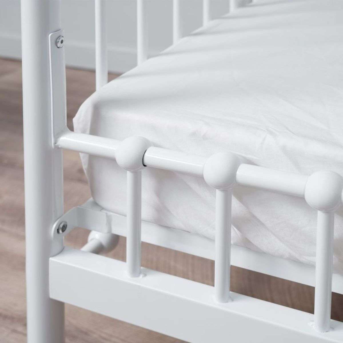 Sonata White Toddler Bed Conversion Kit - Convertible Crib to Toddler Bed for Safe and Easy Transition - Perfect for Nursery, Daycare, and Home Use