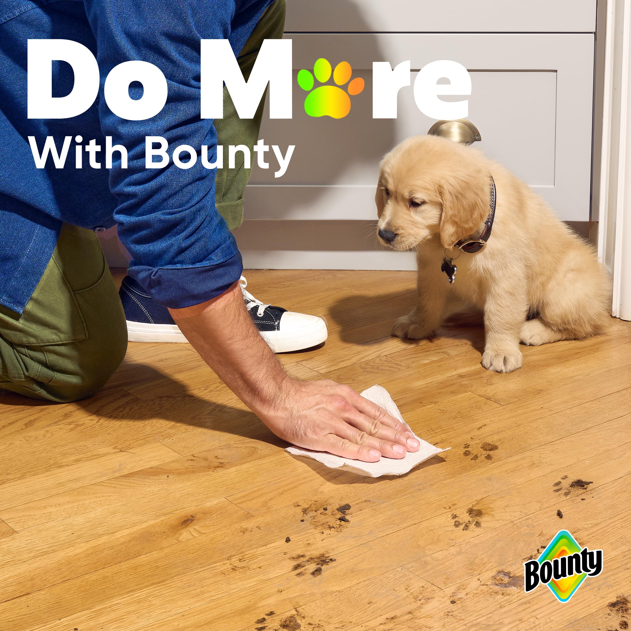 Bounty Select-A-Size Paper Towels | 2 Triple Rolls (6 Regular Rolls) | Super Absorbent & Strong | Perfect for Kitchen Cleaning, Spills & Household Use