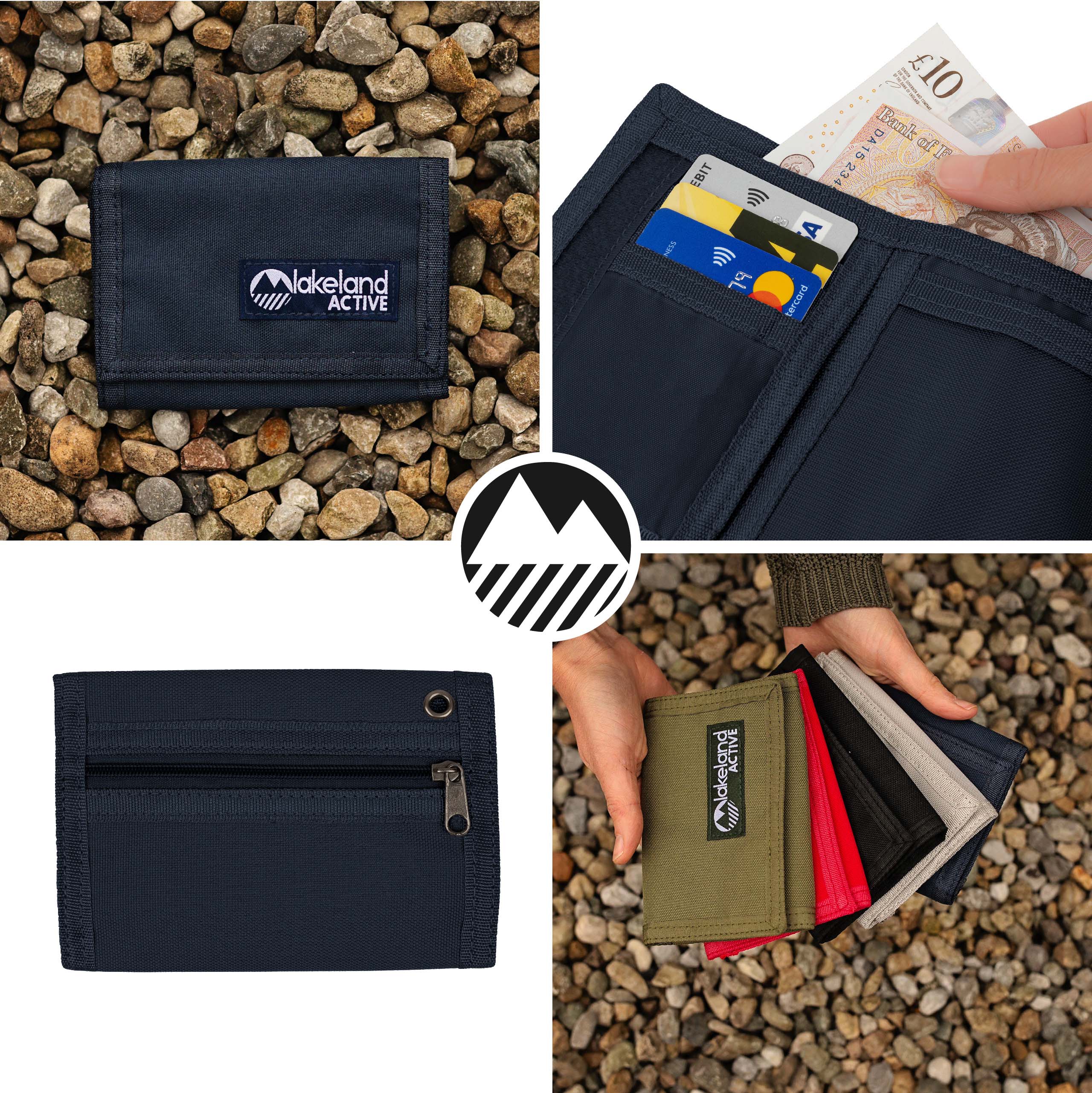 Stowbank Trifold Canvas Wallet for Men - Classic Slim RFID Blocking Leather Wallet with Money Clip - Perfect for Travel, Business & Everyday Use
