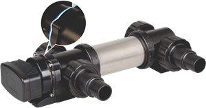 AllPondSolutions 18W Stainless Steel Pond UV Sterilizer - Clear Algae & Bacteria for Koi Fish Ponds, Water Gardens & Outdoor Fountains - SSUV 18