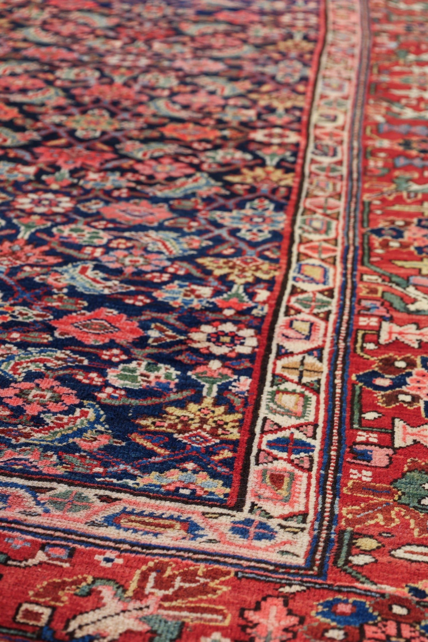 Handwoven Antique Bijar Tribal Rug J78956 - Authentic Persian Carpet for Living Room, Bedroom & Home Decor