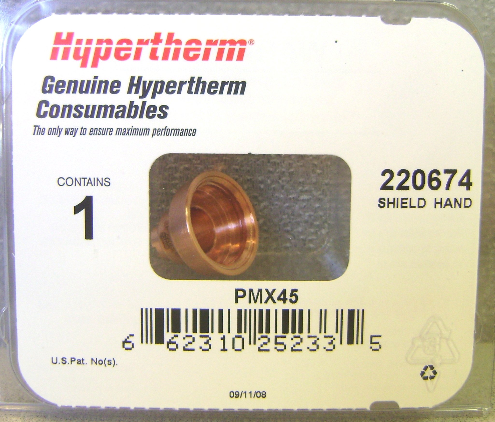 Hypertherm 220674 PMX45 Hand Shield - Durable Plasma Cutting Protection for Metal Fabrication & Industrial Work