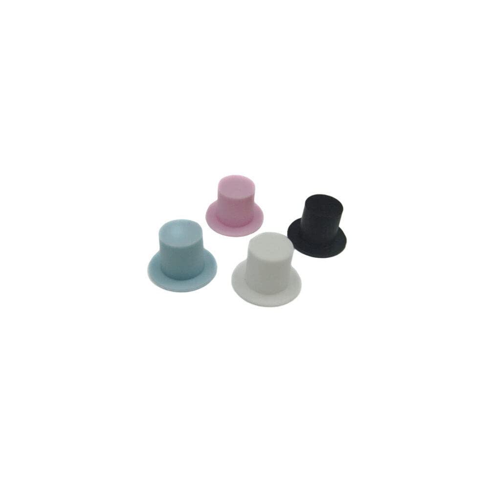EXCEART 80pcs Mini Plastic Top Hats - Colorful Magician Hats for DIY Crafts, Kids Party Favors & Art Projects - Perfect for Costume Parties, Magic Shows, and School Events