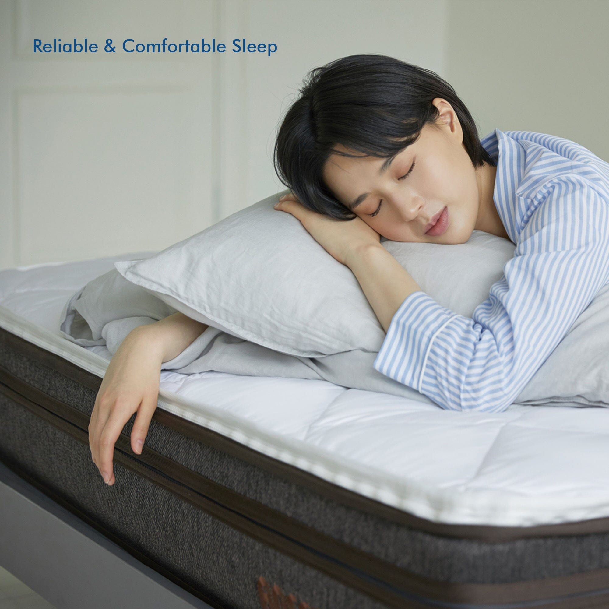 Anssil Premium Hybrid Line Mattress - 12 Inch Cooling Gel Memory Foam & Pocket Spring Mattress for Back Pain Relief | Queen Size Bed Mattress for Side Sleepers | Perfect for Master Bedroom, Guest Room & Apartment