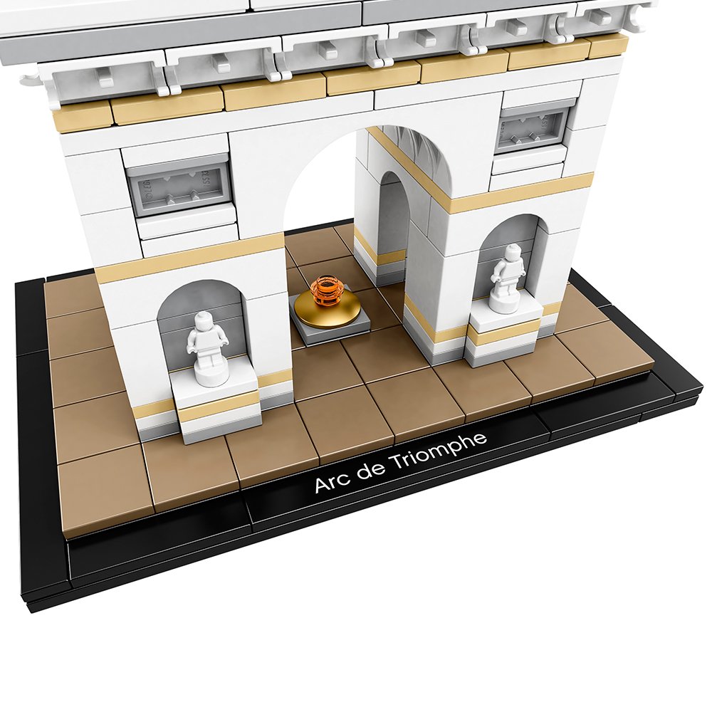 LEGO Architecture Arc De Triomphe 21036 Building Kit - 386 Pieces Model Set for Adults & Teens - Perfect for Home Decor, Office Display & Collectors Gift