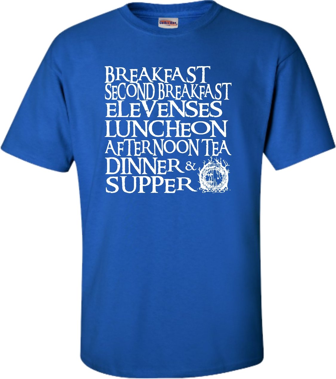 Go All Out Adult The Seven Daily Meals Graphic T-Shirt - Funny Food Lover Tee for Men & Women - Perfect for Casual Wear, Gifts, and Foodie Enthusiasts
