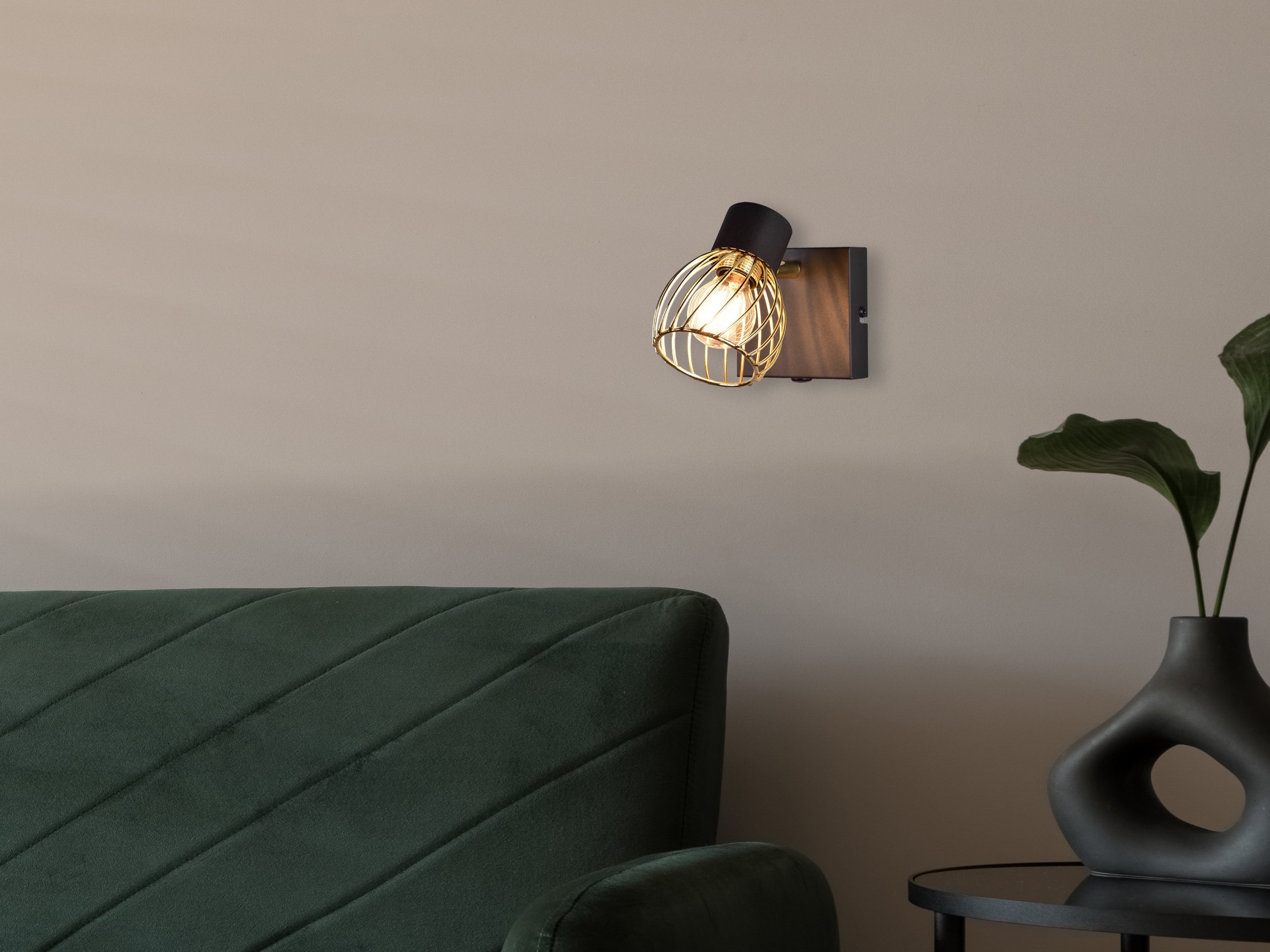 Ardon Black & Gold Wall and Ceiling Spotlight - Modern LED Recessed Lighting for Home, Office, and Retail Spaces