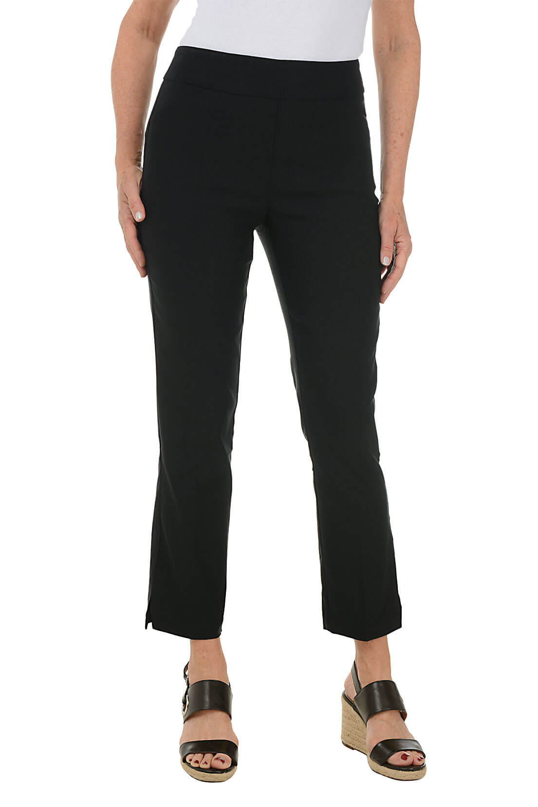 Women's Pull-On Flatten It Ankle Pants - Comfortable Stretch Work Pants for Office & Business Casual Wear