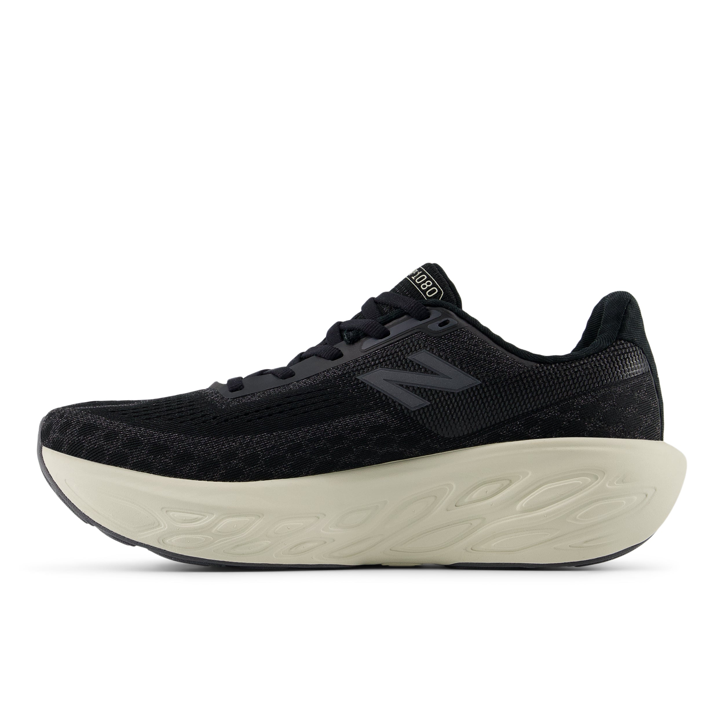 Women's Fresh Foam X 1080 v14 Running Shoes - Black/Phantom/Sea Salt - Lightweight Cushioned Sneakers for Women - Perfect for Jogging, Gym Workouts & Daily Walking