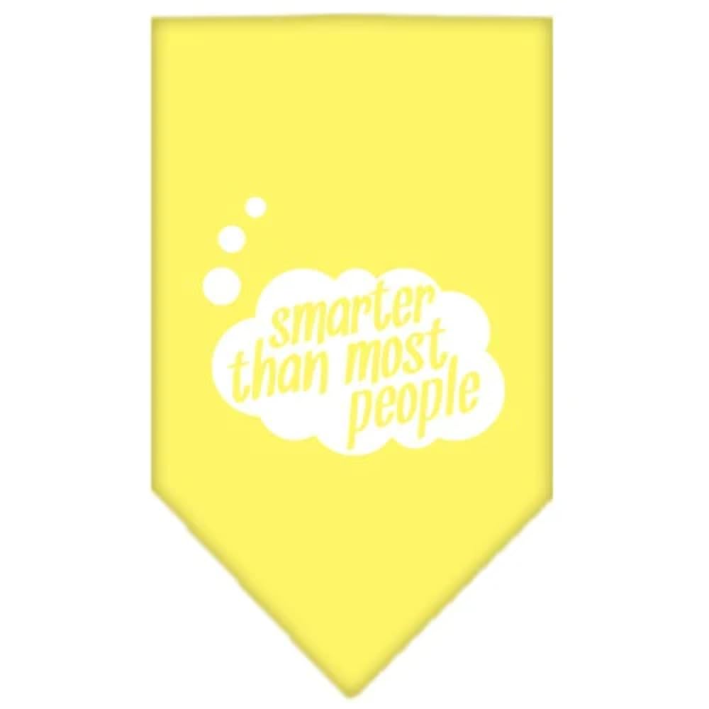 Funny Dog Bandana - 'Smarter Than Most People' Purple Pet Bandana for Small Dogs | Perfect for Pet Parties, Photo Shoots & Everyday Wear