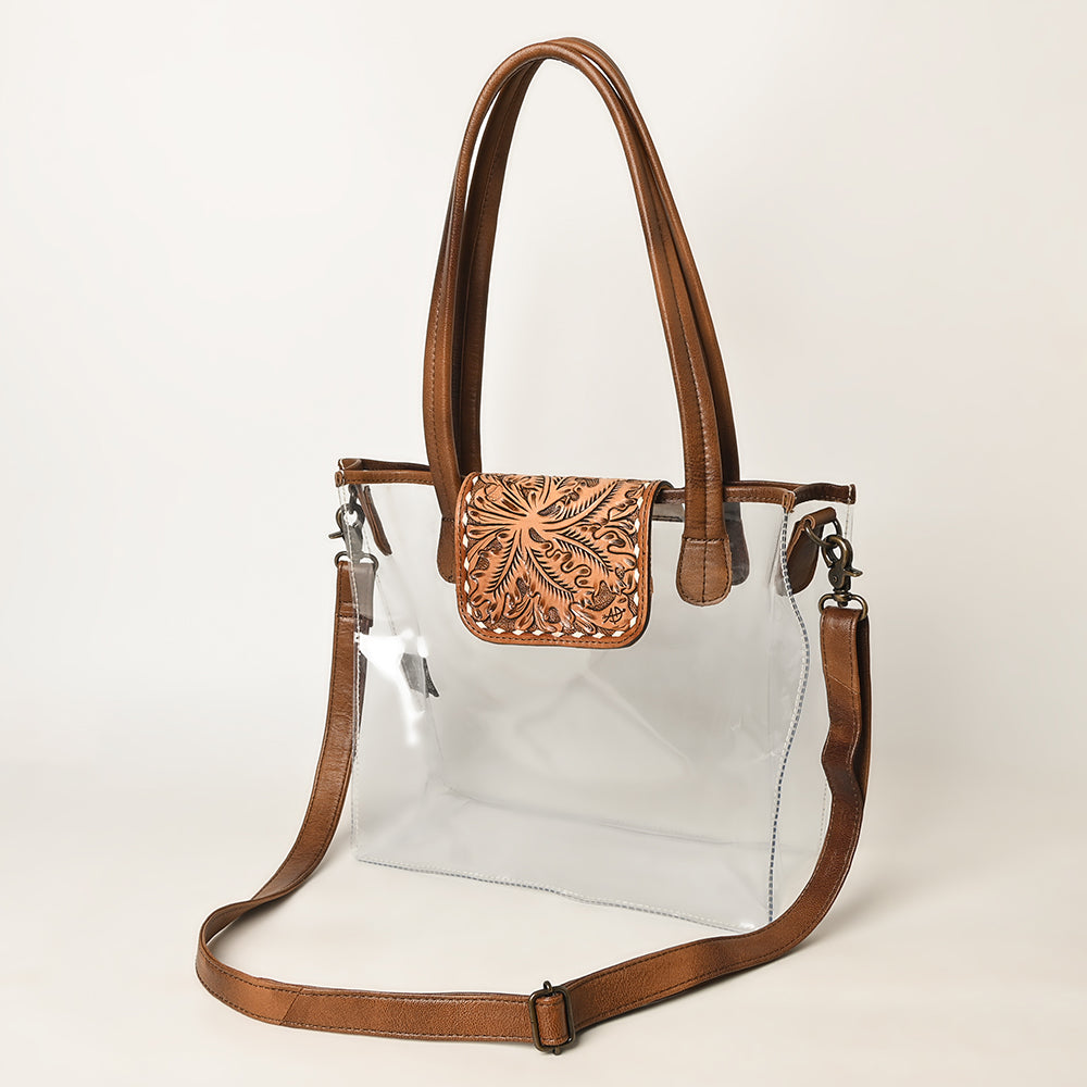 **American Darling Hand Tooled Genuine Leather Women's Western Handbag Purse – Stylish Cowgirl Bag for Rodeo, Travel & Everyday Use**
