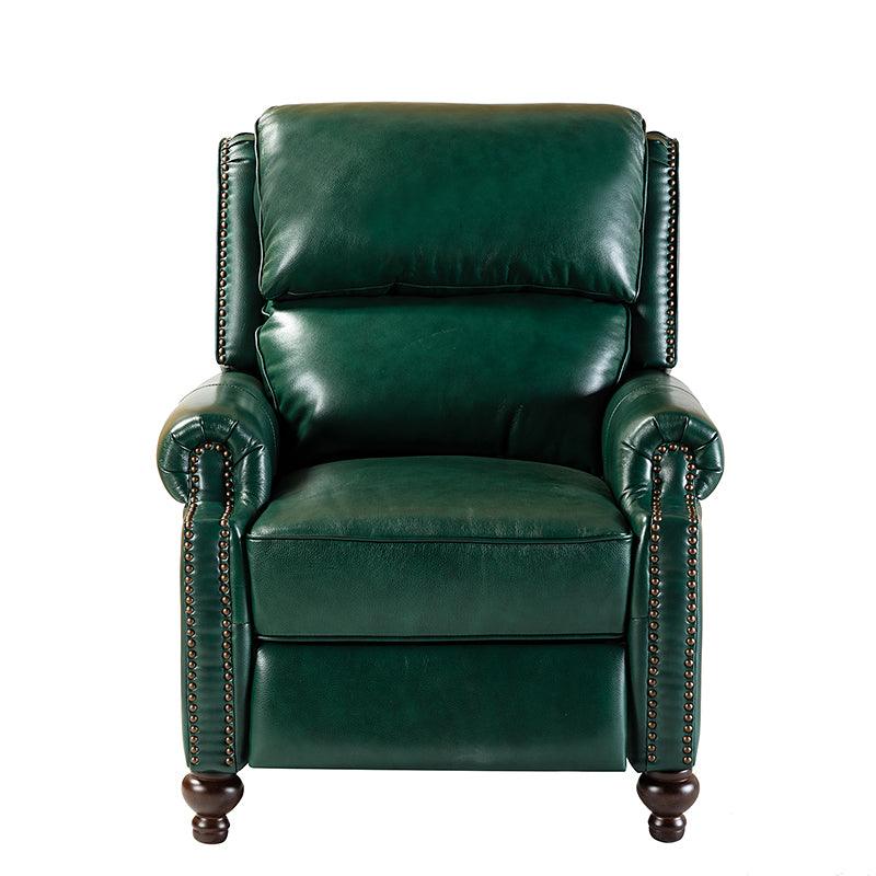 Mid Century Modern Genuine Leather Recliner Chair - Consuela Handcrafted Lounge Chair for Living Room, Office & Home Theater
