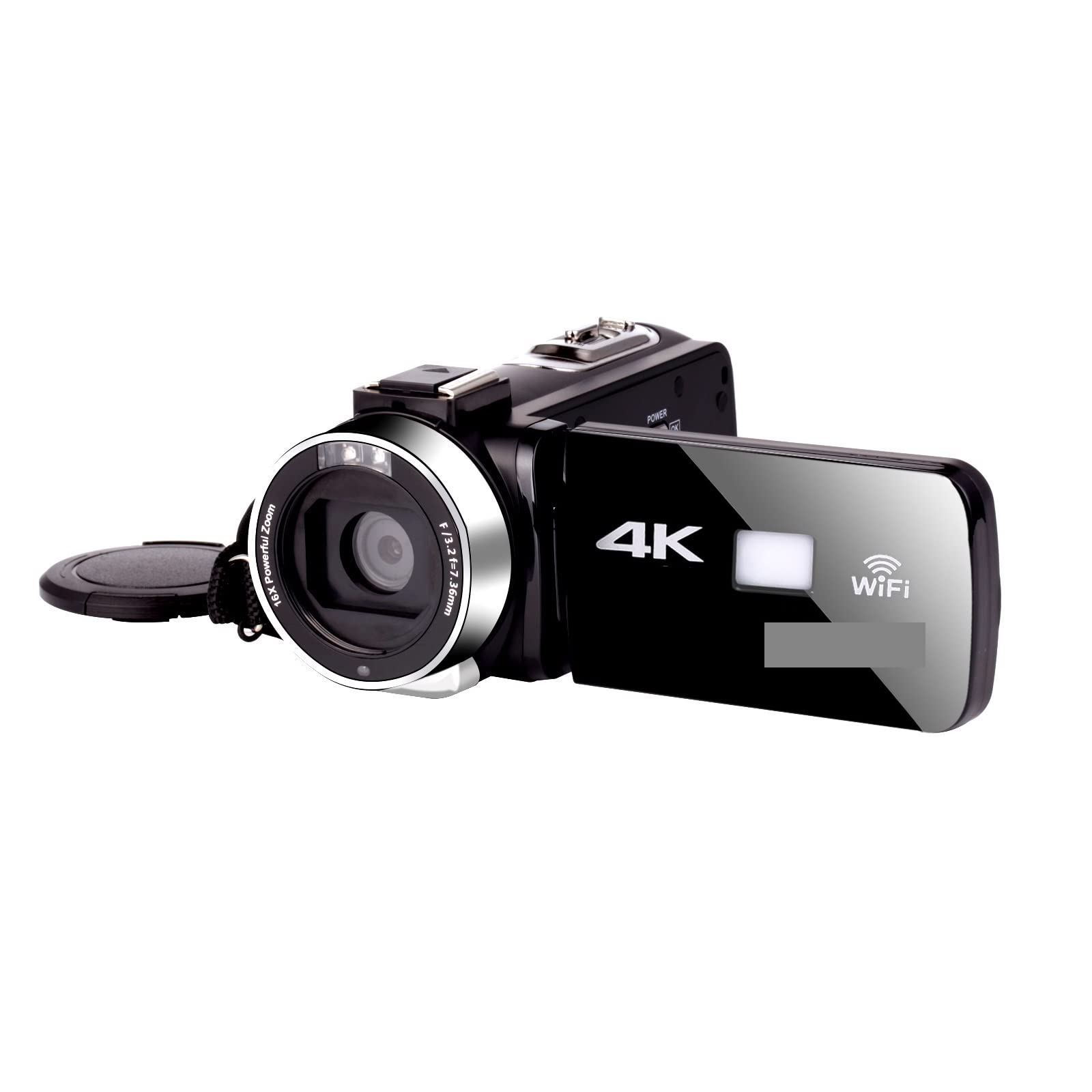 AUBEST 4K Professional Digital Video Camera Camcorder with 18X Zoom - UHD Vlogging, Live Streaming, Webcam & Recording for YouTube, TikTok, Facebook (No SD Card Included) - Perfect for Travel, Events & Content Creation