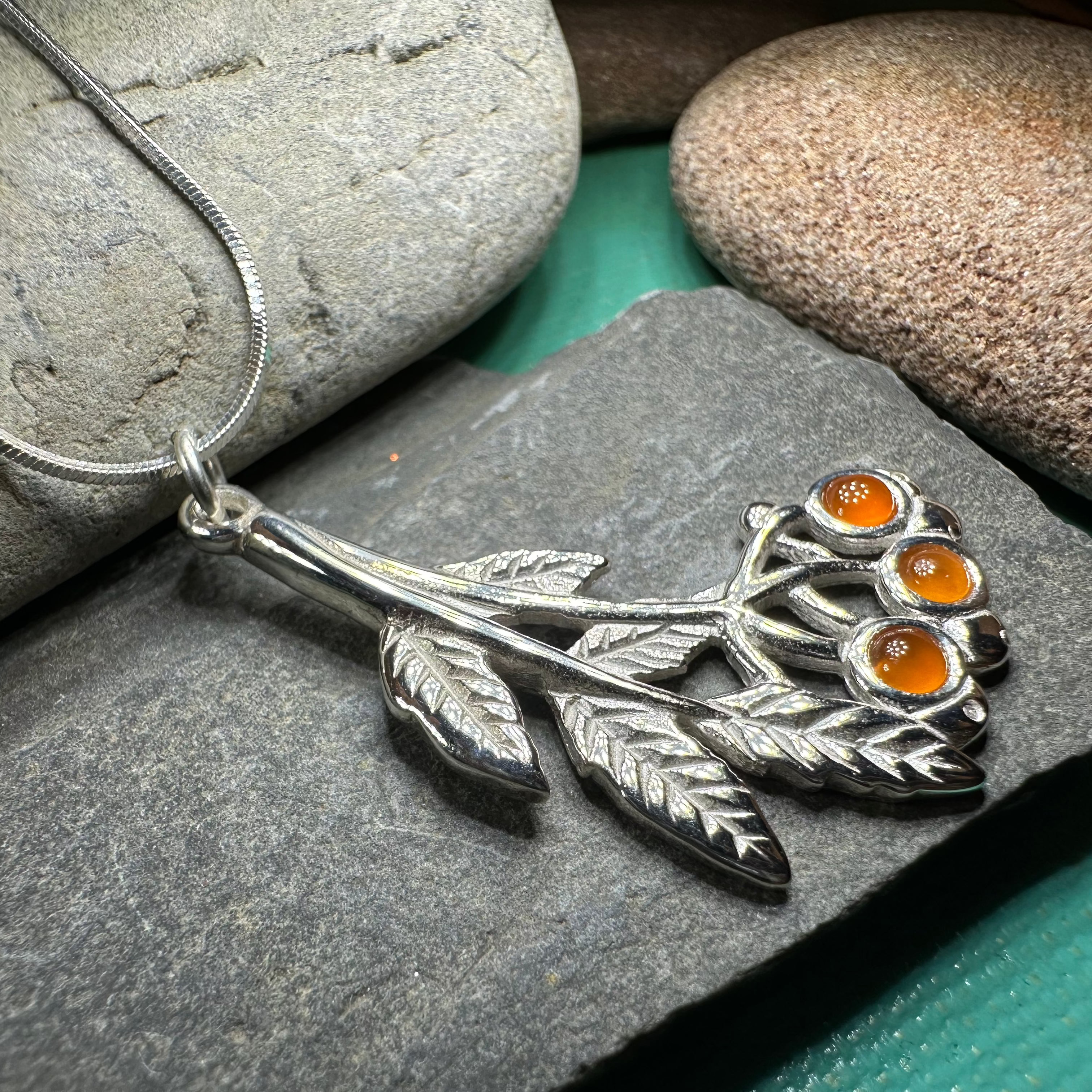 Rowan Tree of Life Necklace - Sterling Silver Pendant with Celtic Knot Design - Spiritual Jewelry for Women - Perfect for Meditation, Yoga & Gift Giving