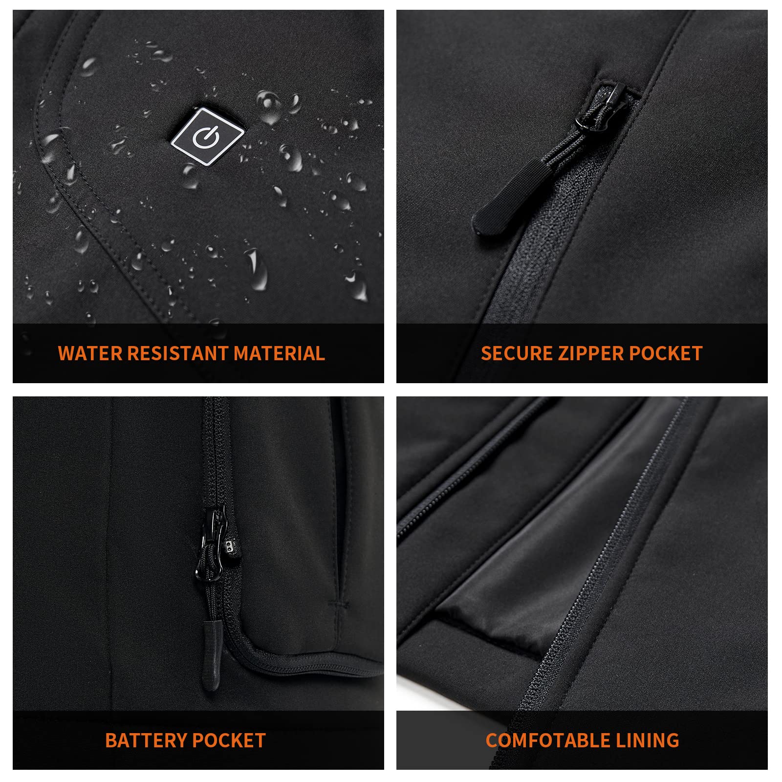 PROSmart Women's Heated Jacket - Rechargeable 12V Battery Operated Winter Coat, Waterproof Electric Warming Jacket with Battery Pack | Perfect for Outdoor Activities, Skiing, Hiking & Cold Weather Commutes
