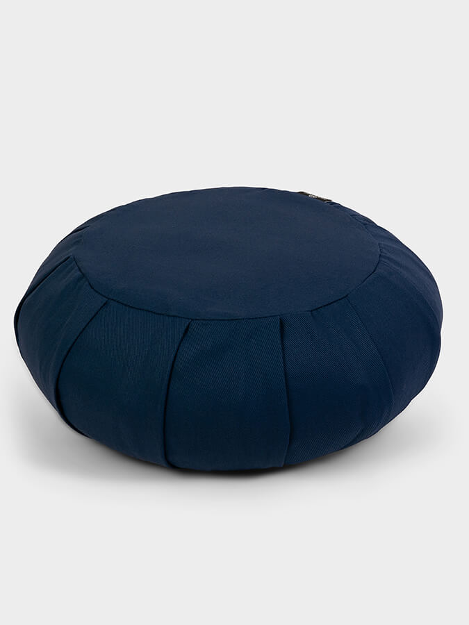 Organic Buckwheat Zafu Meditation Cushion - Round Yoga Pillow for Comfortable Seating, Posture Support & Zen Practice - Perfect for Home, Studio & Meditation Spaces