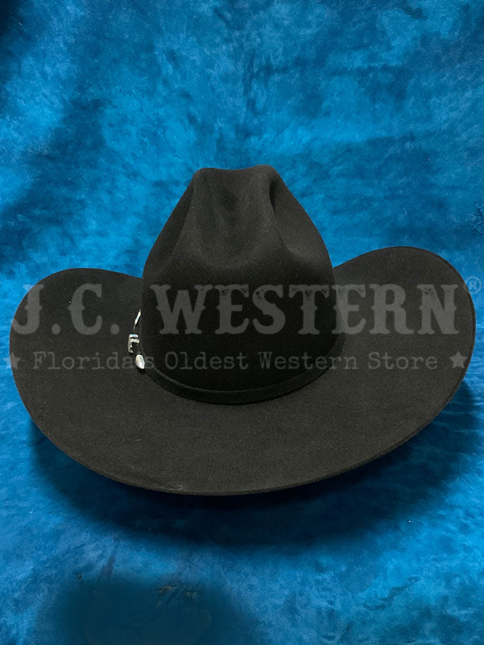 Resistol RFUSTR 724207 USTRC 6X Black Western Cowboy Hat for Men - Perfect for Rodeo, Horseback Riding & Country Style Fashion