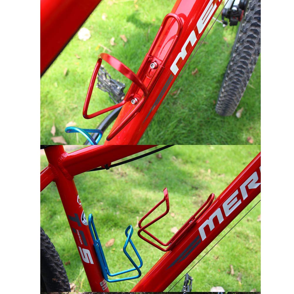 Wangyihan Lightweight Aluminum Alloy Bicycle Water Bottle Cage Holder - Durable & Secure for Road, Mountain & Commuter Bikes