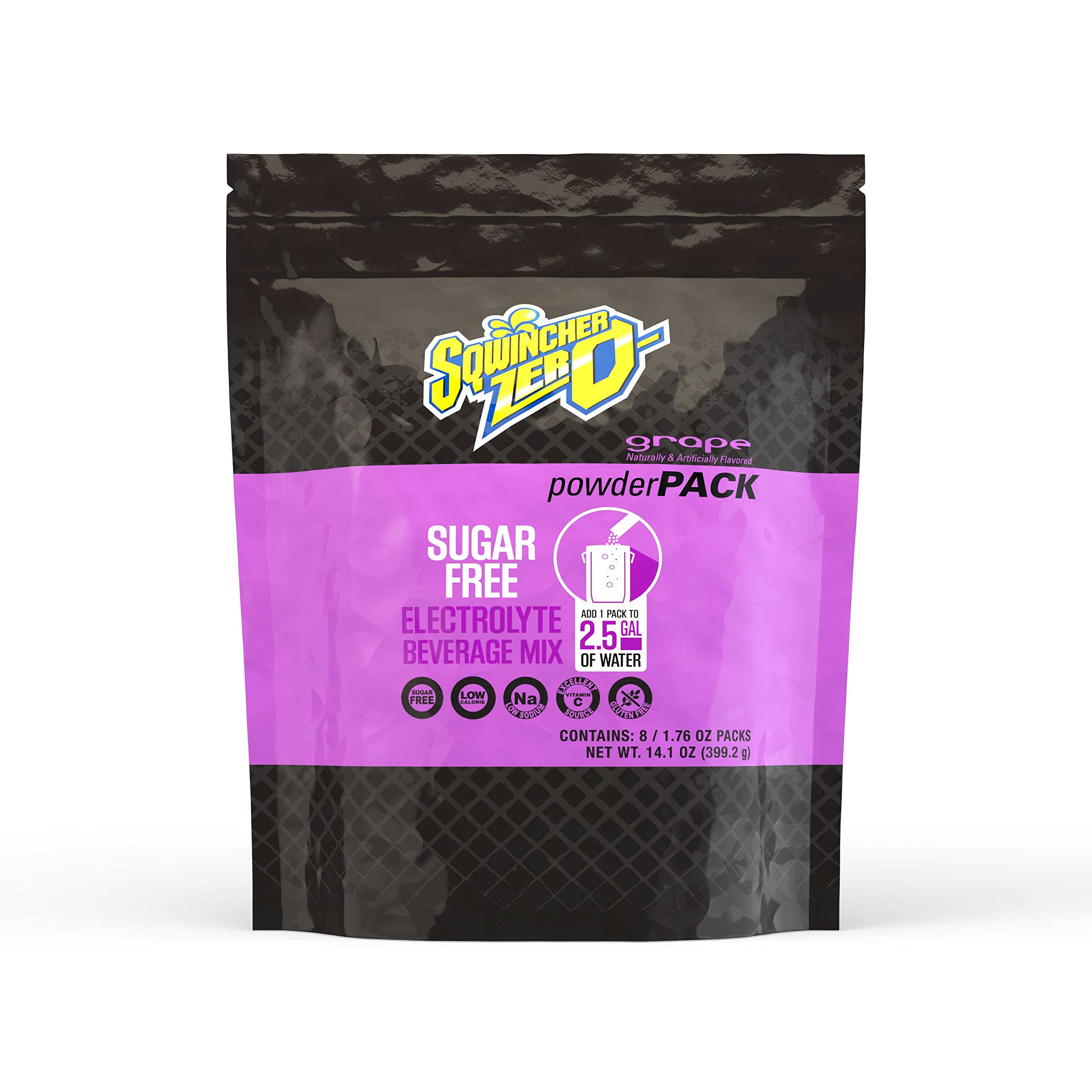 Sqwincher Zero Sugar Free Electrolyte Powder Packets - Assorted Flavors, 1.76 oz (Pack of 32) | Hydration for Athletes, Workouts & Outdoor Activities