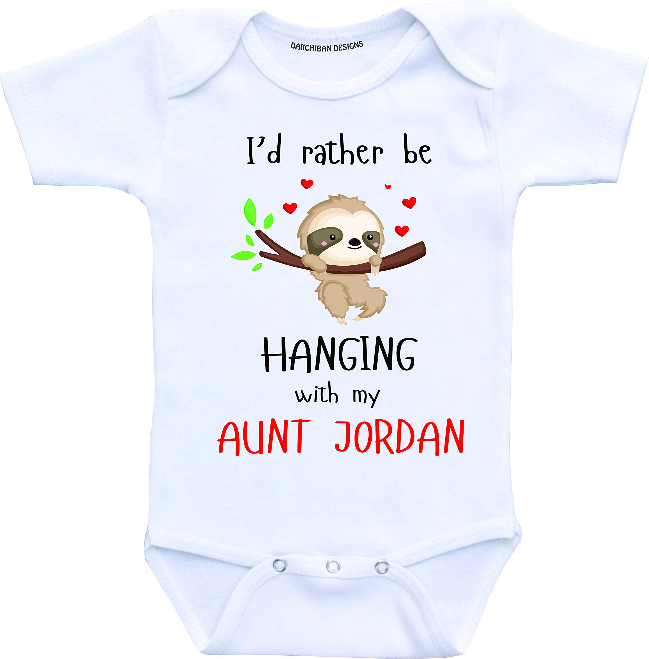 Custom Aunt Baby Clothes - Cute Outfits for Baby Boys & Girls with Auntie Sayings - Perfect Gift for Newborns & Baby Showers