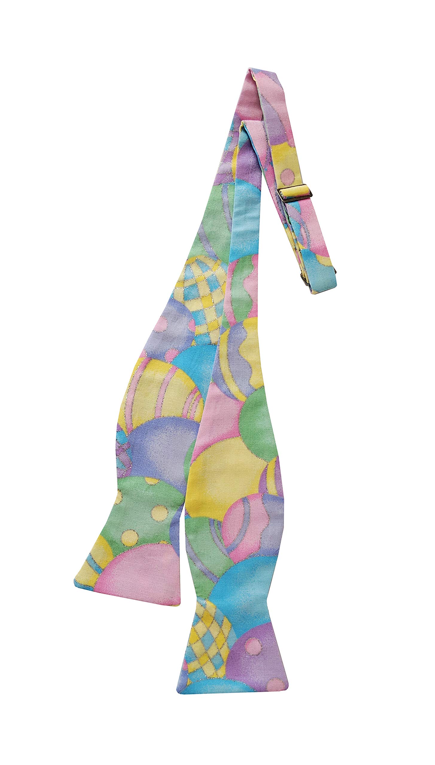 Easter Pastel Bow Tie for Men - Self-Tie Formal Bowtie for Holiday Celebrations, Weddings & Special Occasions