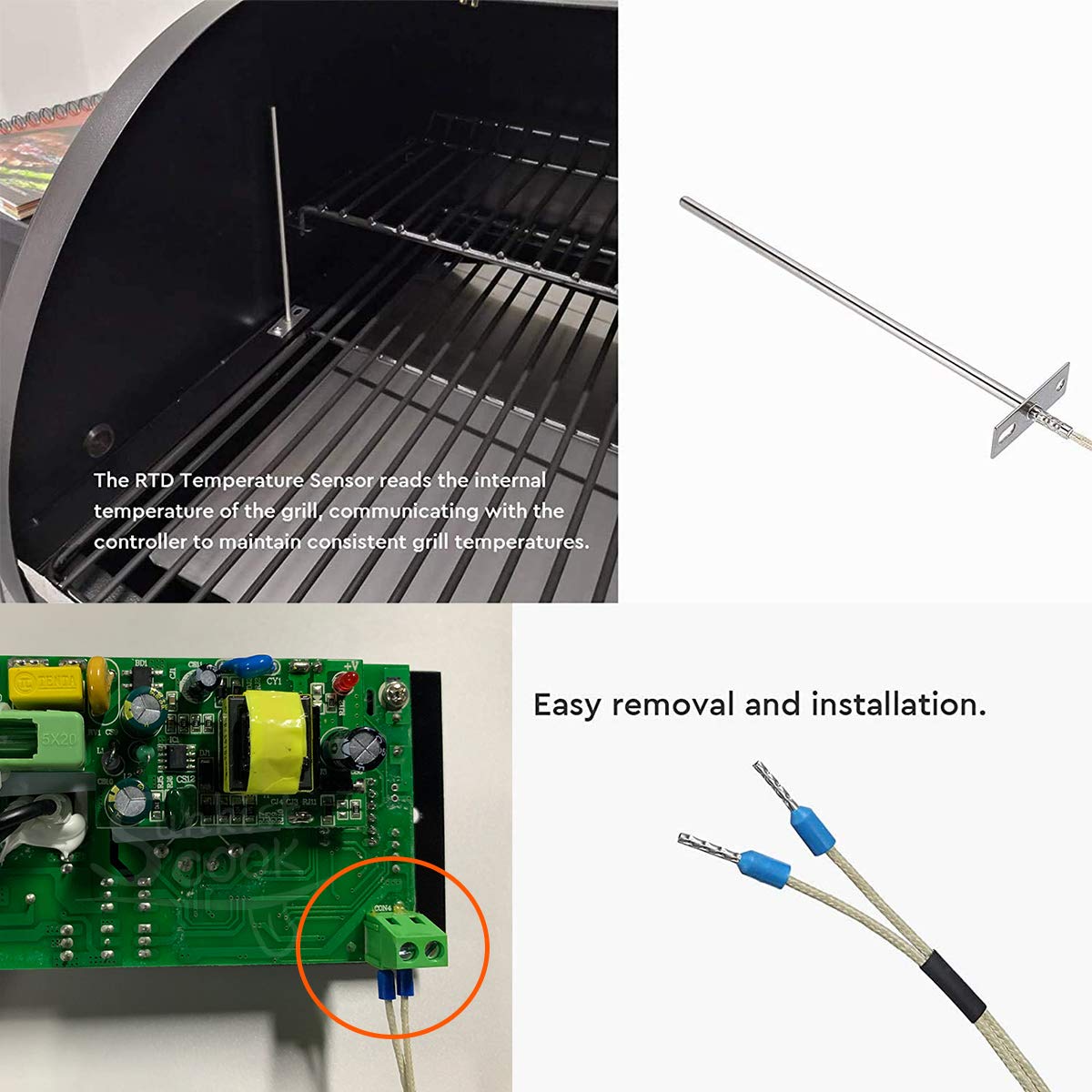 Replacement Digital Thermostat Controller Kit for Traeger Pellet Grills - Includes 7