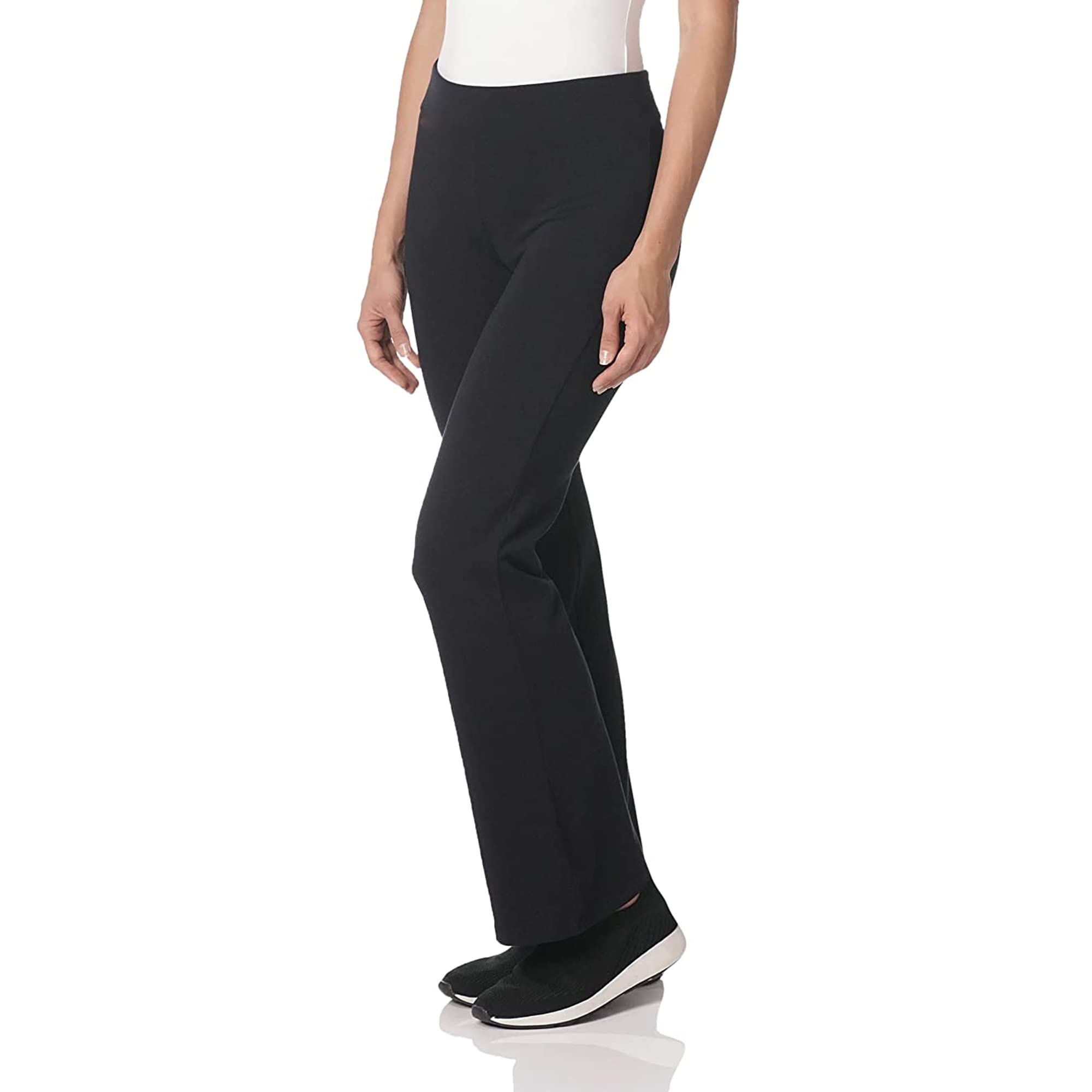 Style Spot Women's Bootcut Pants - Elastic Waist Pull-On Work Pants for Nurses - High Stretch Comfortable Bootleg Bottoms | Perfect for Nursing Shifts, Healthcare Work & Casual Wear