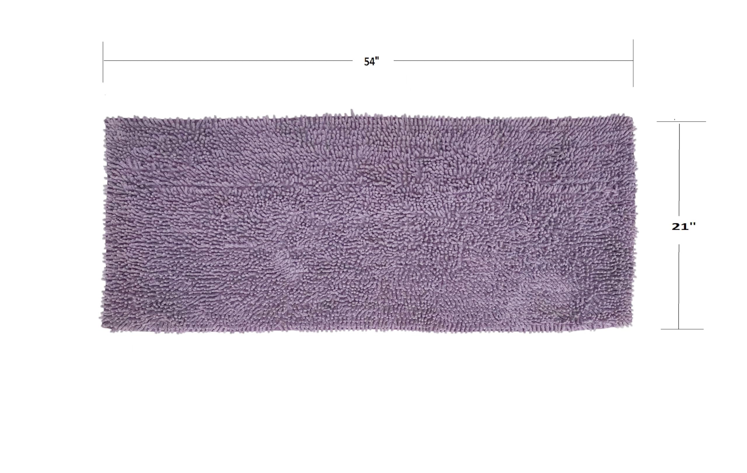 Home Weavers Fantasia 100% Cotton Bath Rug Set - Ultra Soft & Absorbent Non-Slip Bathroom Mat, Washable Kitchen Runner (21