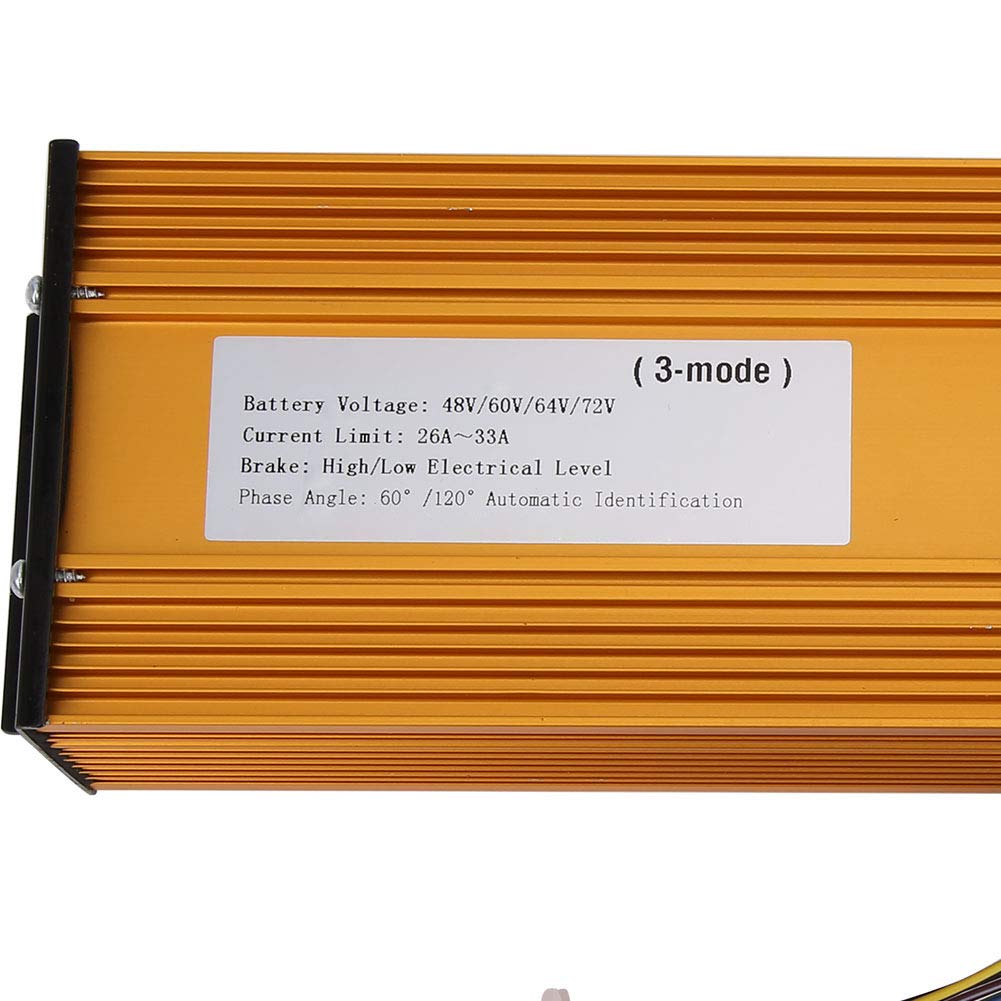 Brushless E-Bike Motor Controller - 12 Tube 3-Mode for Electric Scooters & Bikes