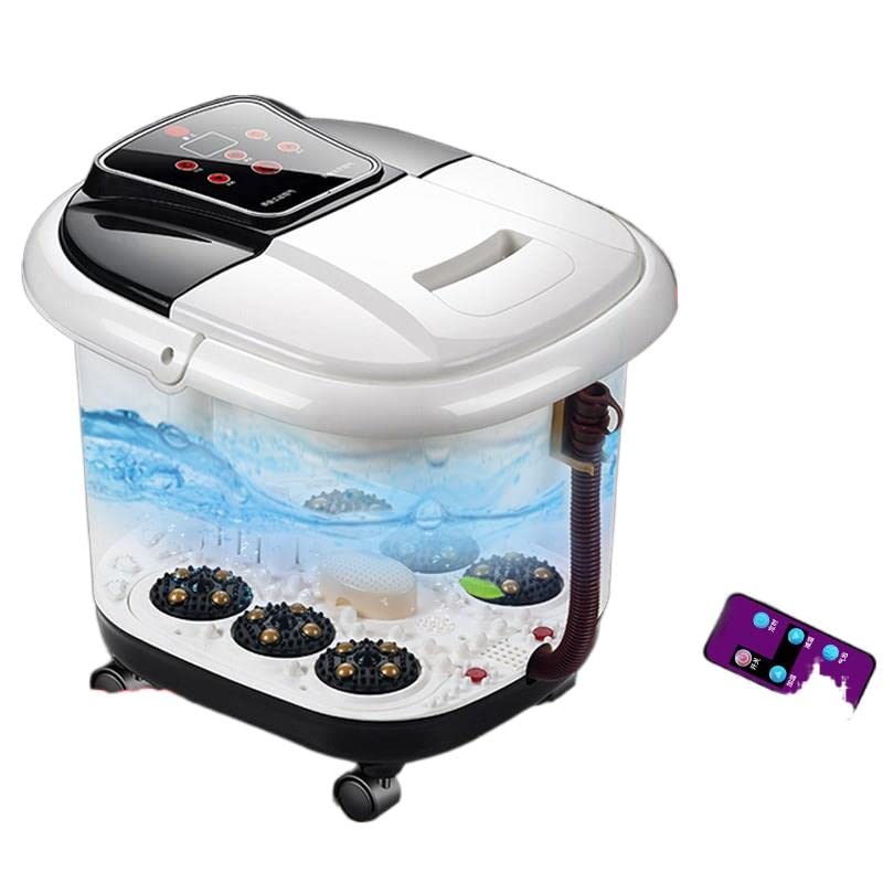 Electric Foot Spa Bath Massager with Heat & Bubbles - Portable Foot Soaker for Relaxation & Pain Relief - Perfect for Home Spa, Gifts & Self-Care Routines