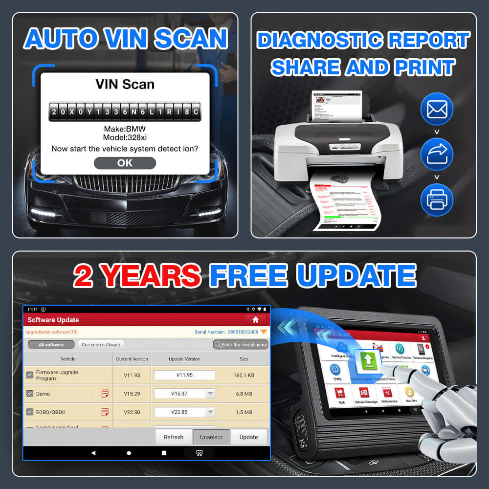 LAUNCH X431 V Pro 4.0 OBD2 Scanner - Advanced ECU Coding & Bidirectional Control Diagnostic Tool for Cars, Trucks & SUVs - Perfect for Mechanics & DIY Auto Repair