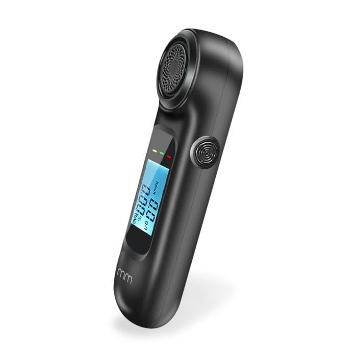 MM - Mini Breathalyzer | Portable Alcohol Tester for Personal & Professional Use | Accurate BAC Detection | Perfect for Parties, Driving Safety & Workplace Testing