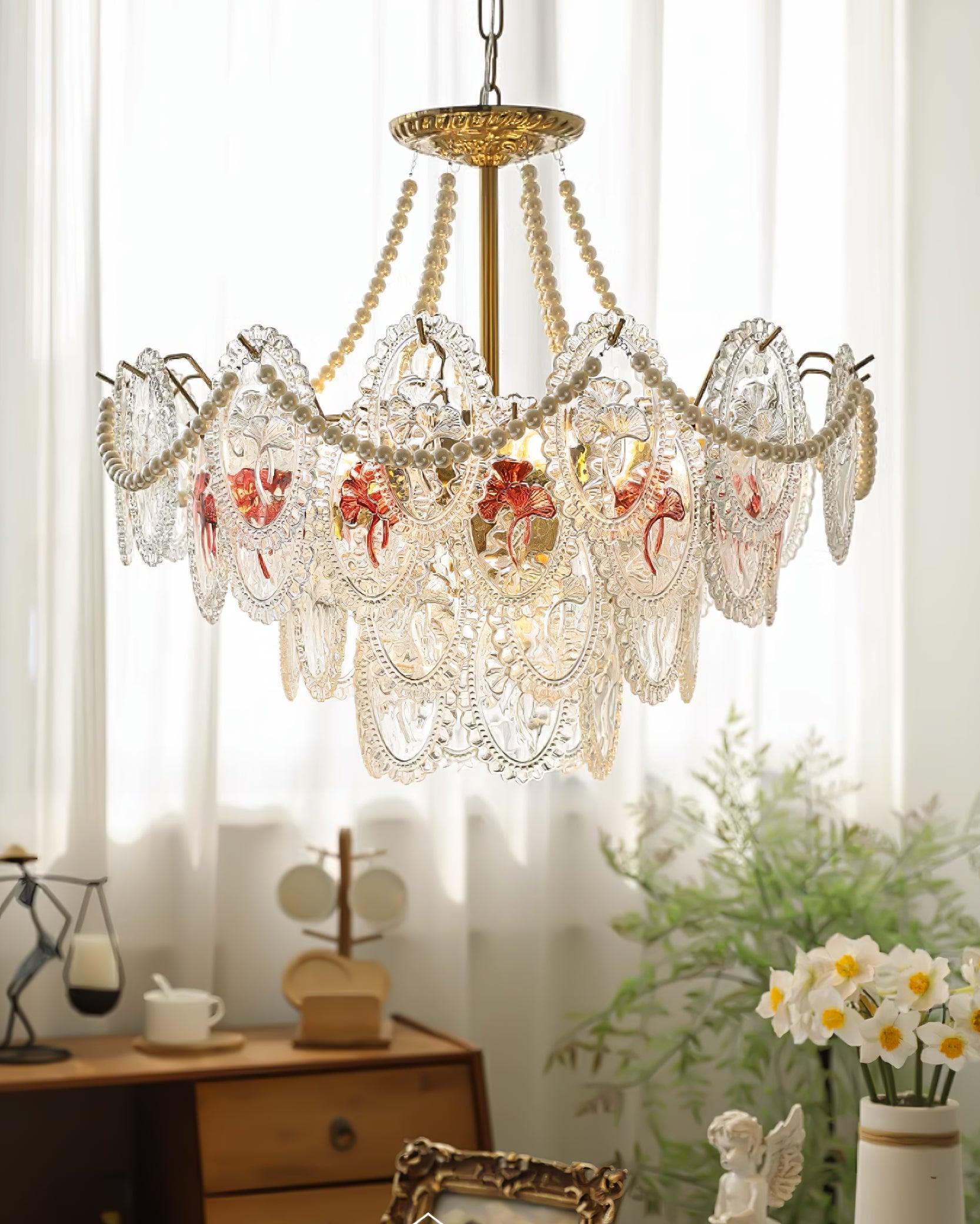 Varvara Chandelier - Modern Crystal Ceiling Light Fixture for Dining Room, Living Room & Bedroom | Elegant Lighting Decor for Home & Office