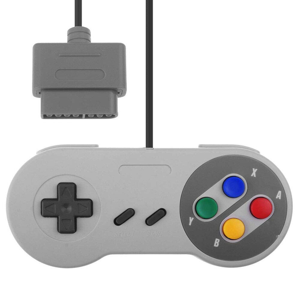 SNES Controller 2-Pack - Compatible with Super Nintendo for Gaming Fun