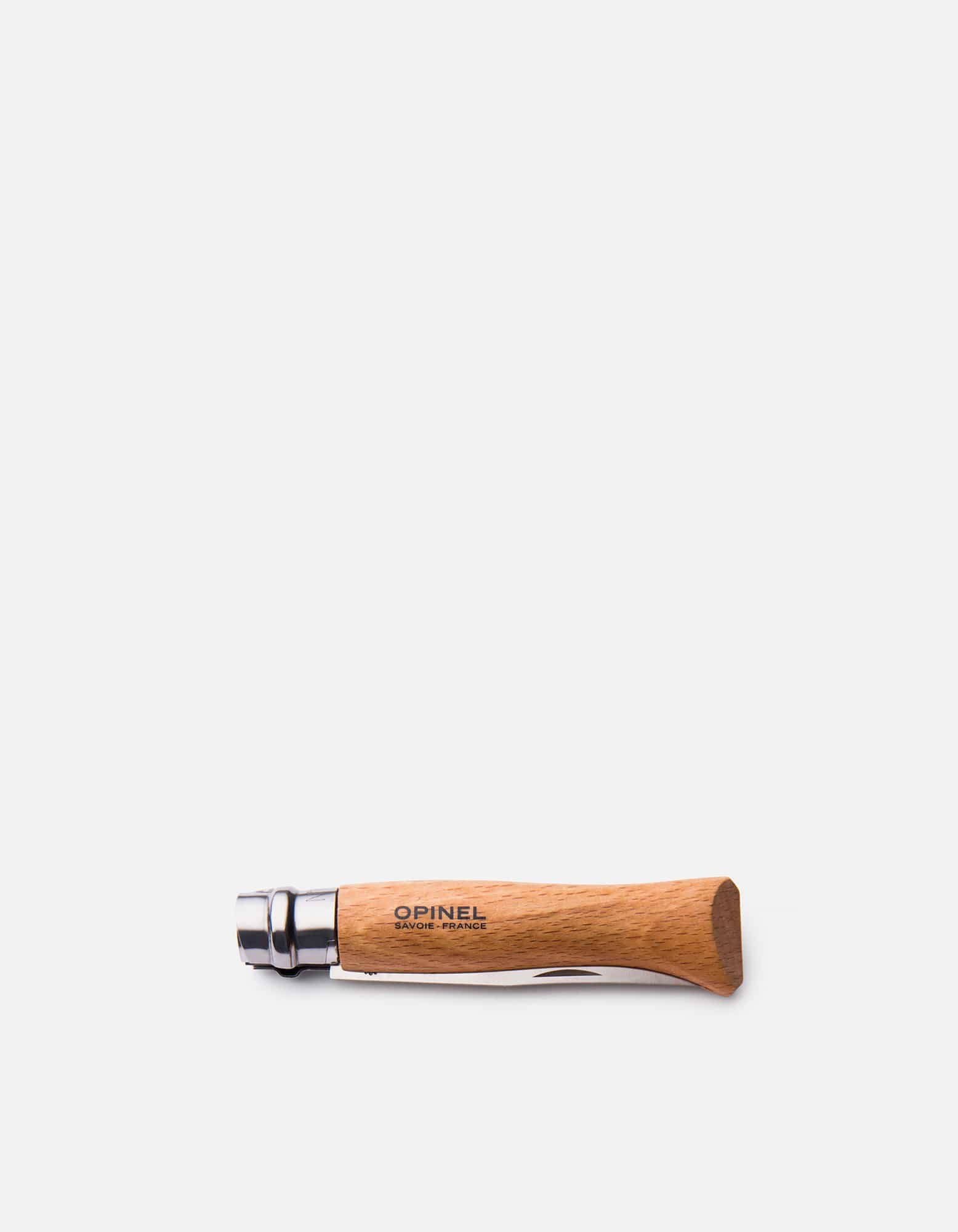 Opinel No.8 Stainless Steel Folding Pocket Knife - Traditional French Design with Natural Beechwood Handle - Perfect for Camping, Hiking & Outdoor Adventures