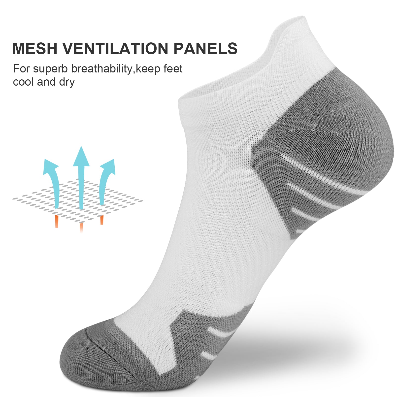 GECKOMAN x PAPLUS Women's Comfortable Low Cut Cushioned Socks 2-Pack - Perfect for Running, Yoga & Everyday Wear
