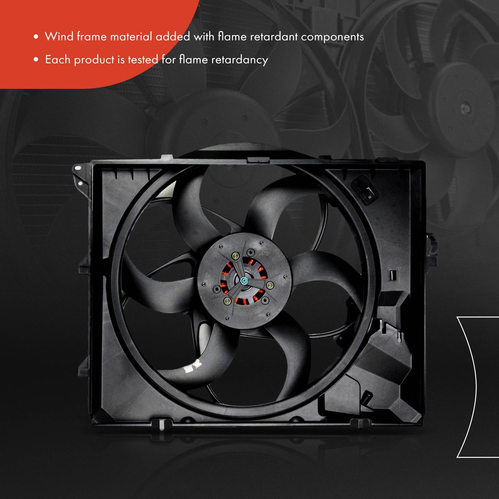 High-Performance BMW Engine Radiator Cooling Fan Assembly - Compatible with 325i, 328i, 330i, 128i, Z4 (2006-2013 Models) | Durable Replacement Part for Overheating Prevention | Perfect for Daily Commuting & Long Road Trips