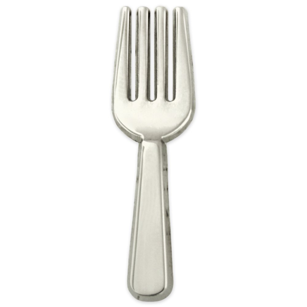 Silver Plated Fork Lapel Pin - Elegant Culinary Utensil Brooch for Chefs & Food Lovers - Perfect for Kitchen-Themed Parties, Cooking Events & Chef Apparel Accessories