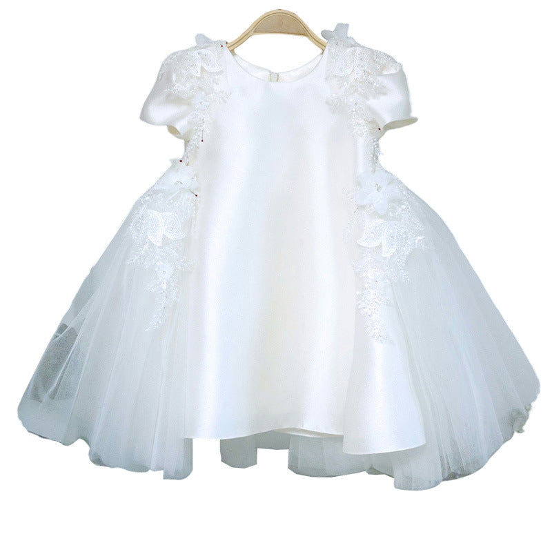 Elegant Baby Girl First Communion Dress - Toddler Christening Gown for Church Ceremony - Perfect for Baptism, Christening & Special Occasions