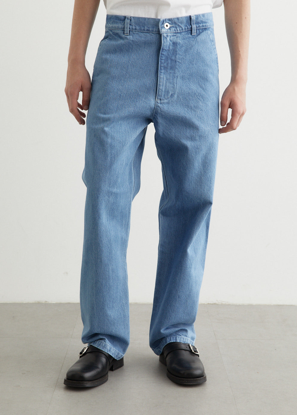 5 Pocket Denim Indigo Jeans for Men - Classic Straight Fit Comfortable Stretch Jeans for Casual Wear & Everyday Outfits