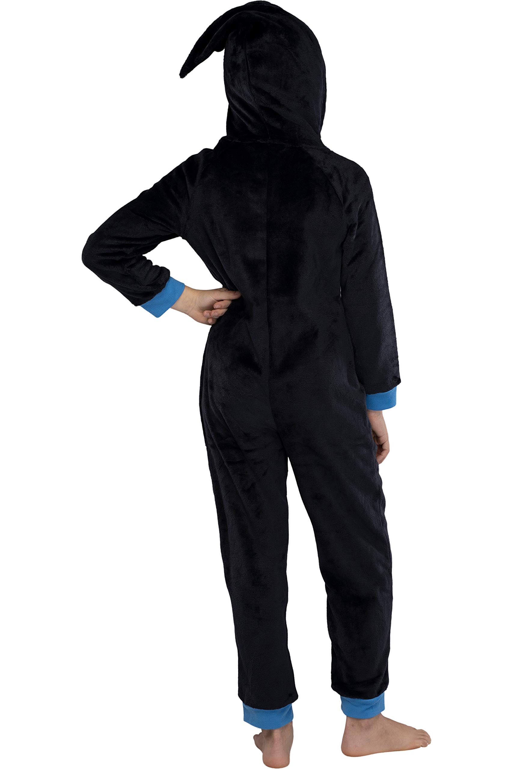 Harry Potter Unisex Kids Hooded Pajama Union Suit - Gryffindor, Slytherin, Ravenclaw & Hufflepuff 4 Houses | Warm Fleece Sleepwear for Boys & Girls | Perfect for Halloween Costumes, Christmas Gifts & Cozy Family Movie Nights