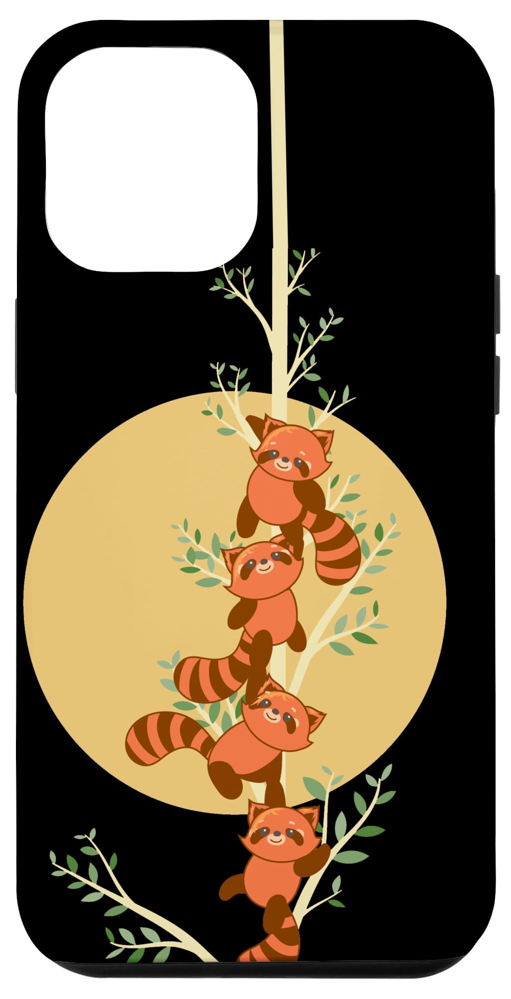 Adorable Red Panda Phone Case for iPhone 12 Pro Max - Cute Animal Lover Protective Cover - Perfect Gift for Nature Enthusiasts & Panda Fans (Use for Daily Protection, Travel, School, Work)