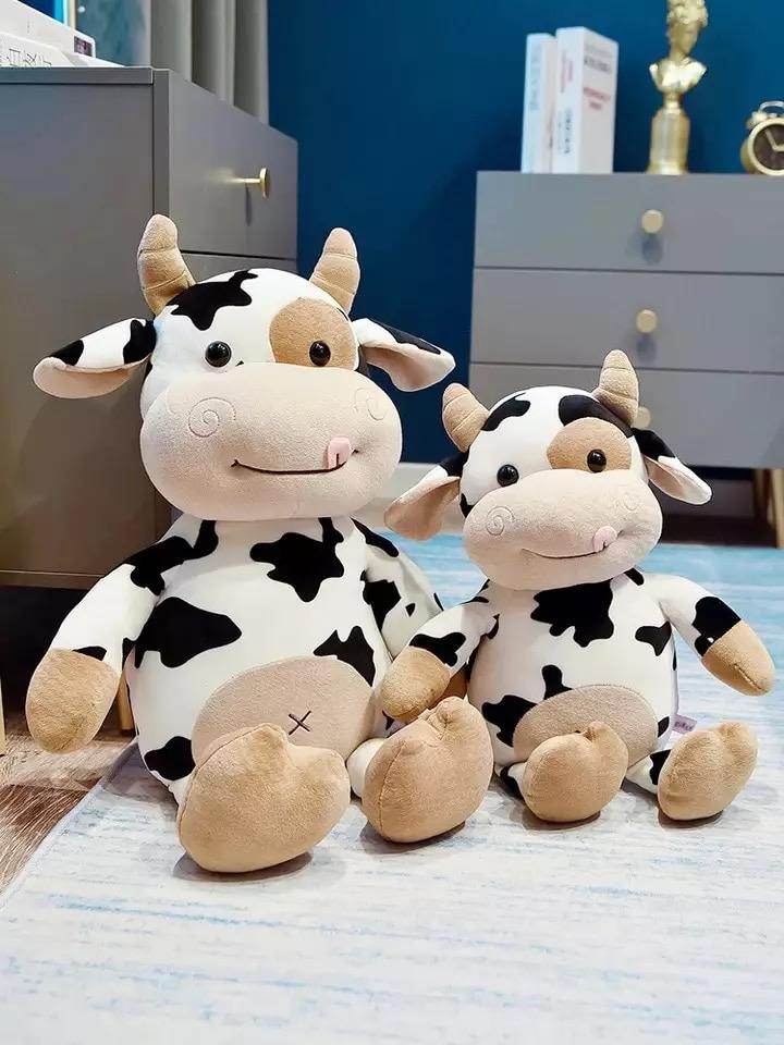 Cali the Stuffed Cow Plush Toy - Soft & Cuddly Animal Plushie for Kids, Babies & Adults | Perfect for Nursery Decor, Birthday Gifts & Comfort Companions
