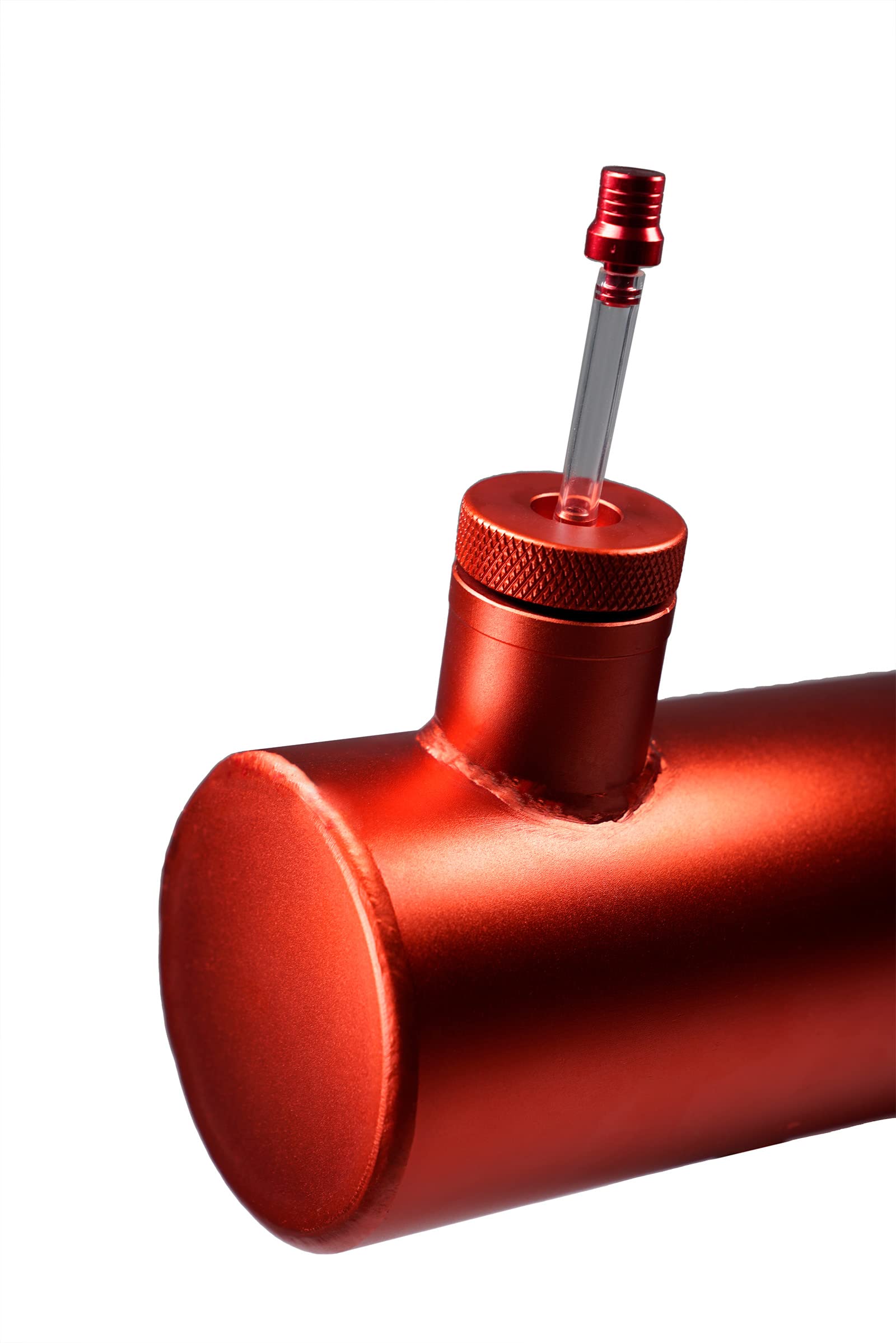 Red Aluminum Gas Tank with Mounting Plate Kit - Universal Fuel Tank for Motorcycles, ATVs, UTVs & Small Engines - Durable & Lightweight for Off-Road, Racing & Outdoor Adventures