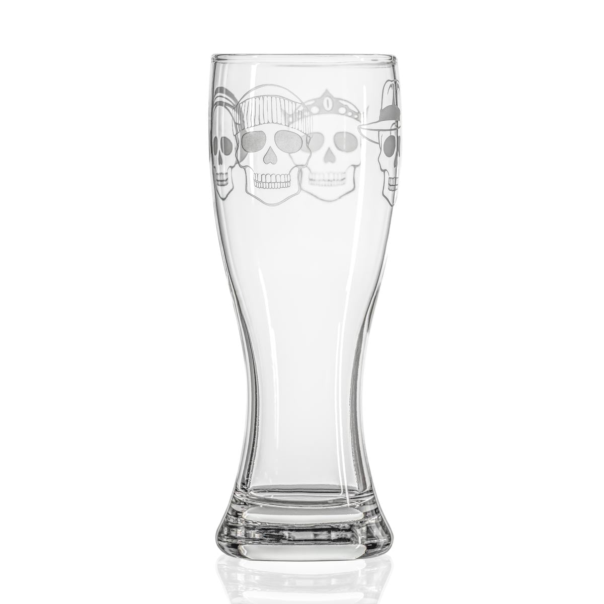 Numbskulls 20oz Large Beer Pilsner Glass Set of 2 - Perfect for Home Brewing, Parties, and Gift Giving - Heavy Duty Crystal Clear Drinking Glasses for Lager, Ale, and Craft Beer Enthusiasts