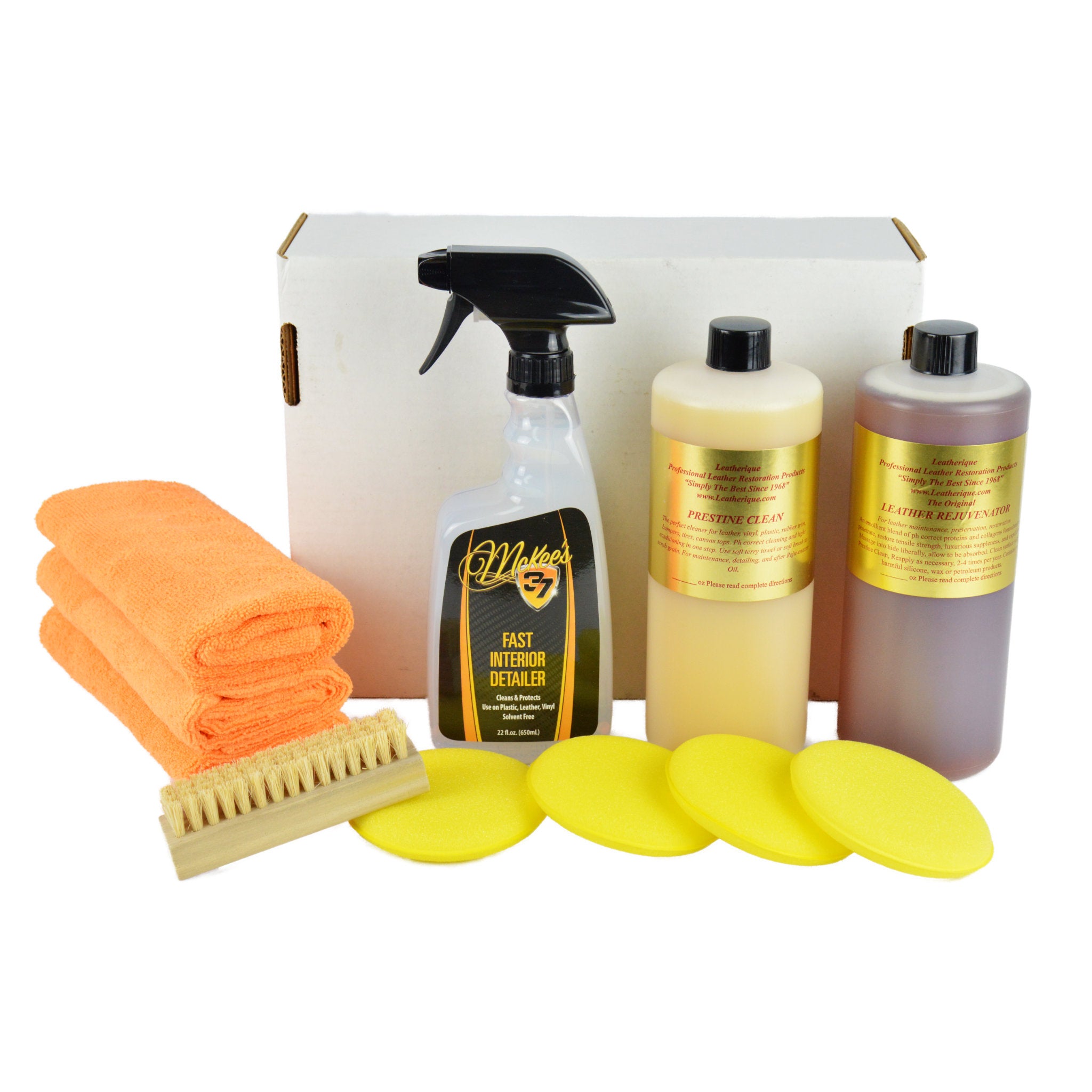 Leatherique Leather Care Kit - Premium Leather Conditioner & Cleaner Set (3 Sizes: 8oz, 16oz, 32oz) for Car Seats, Furniture, Handbags & Jackets - Restore & Protect Genuine Leather