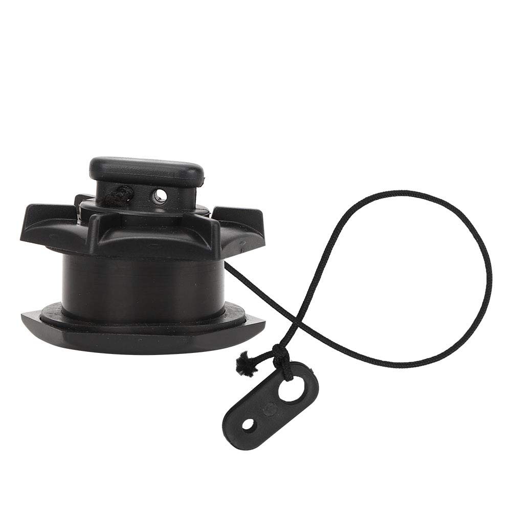 **Shanrya Black Inflatable Dinghy Drain Valve - 1PCS 67g Hex Kayak Drain Valve for Yacht, Boat & Kayak - Durable & Waterproof Replacement Valve for Inflatable Boats & Water Sports**    *(Perfect for kayaking, boating, and yacht maintenance – ensures quick water drainage and long-lasting performance!)*