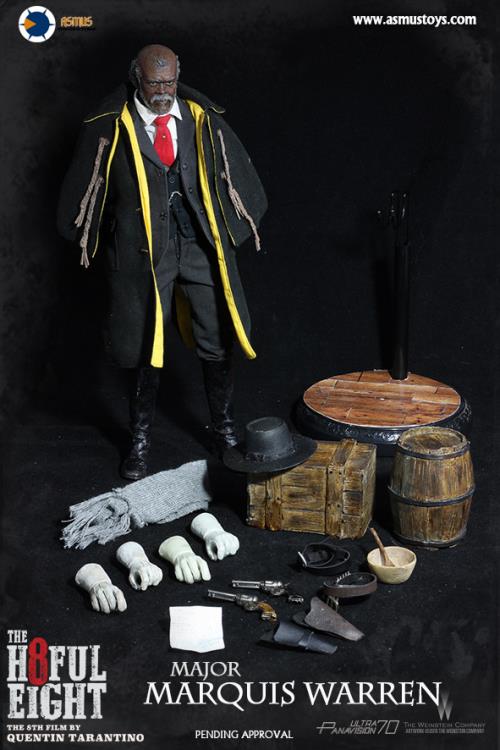 Asmus 1/6 Scale The Hateful Eight Major Marquis Warren Collectible Action Figure - Perfect for Movie Fans & Collectors, Display in Home Office or Theater Room